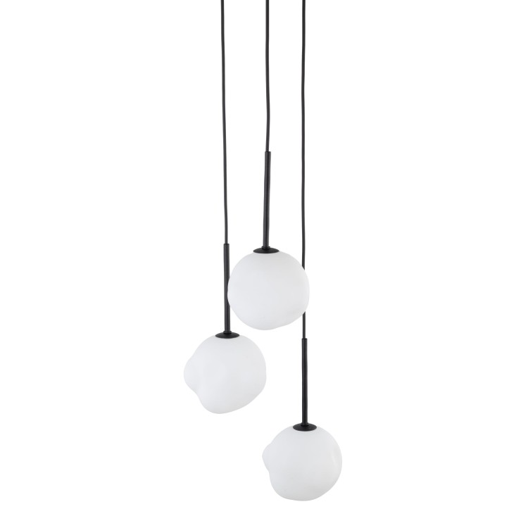 MISTY Lampa wisząca 3XG9 11018 TK Lighting Czarny Biały