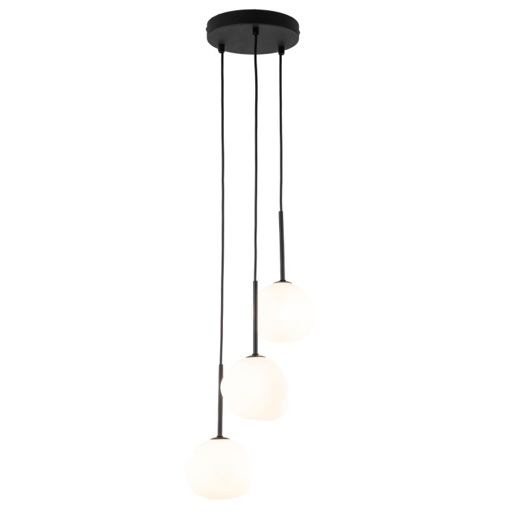 MISTY Lampa wisząca 3XG9 11018 TK Lighting Czarny Biały