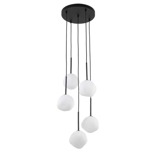 MISTY Lampa wisząca 5XG9 11019 TK Lighting Czarny Biały