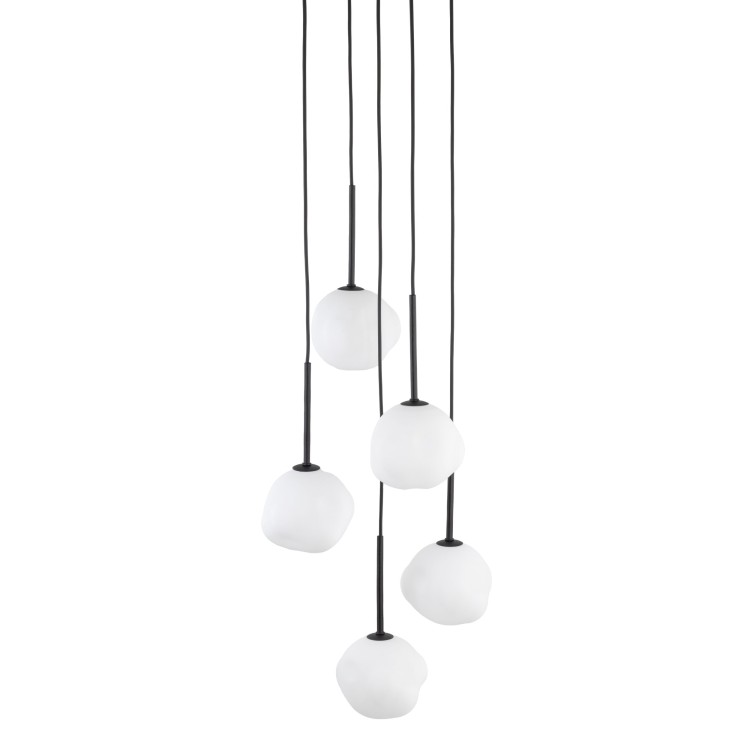 MISTY Lampa wisząca 5XG9 11019 TK Lighting Czarny Biały