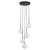 MISTY Lampa wisząca 5XG9 11019 TK Lighting Czarny Biały
