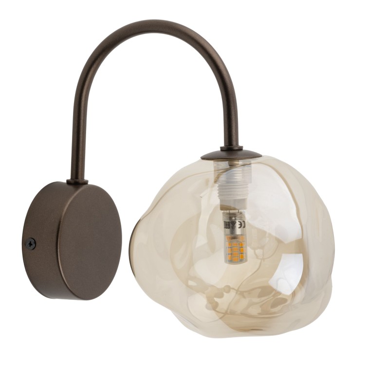 LAVA BROWN Kinkiet 1XG9 11024 TK Lighting Brąz Koniak