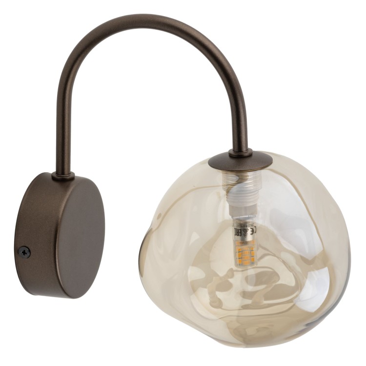 LAVA BROWN Kinkiet 1XG9 11024 TK Lighting Brąz Koniak