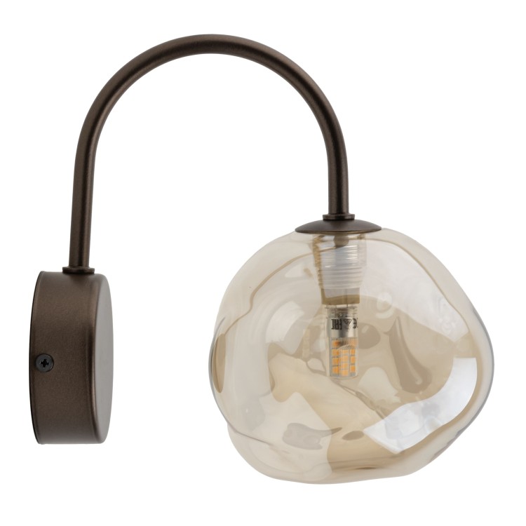 LAVA BROWN Kinkiet 1XG9 11024 TK Lighting Brąz Koniak
