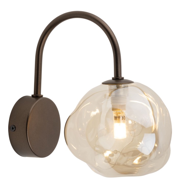 LAVA BROWN Kinkiet 1XG9 11024 TK Lighting Brąz Koniak
