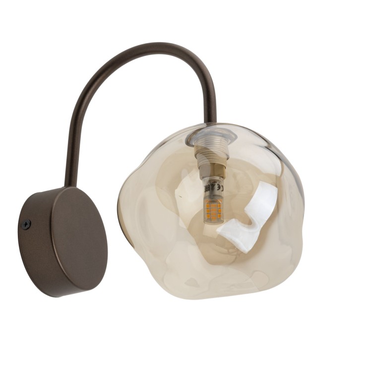 LAVA BROWN Kinkiet 1XG9 11024 TK Lighting Brąz Koniak