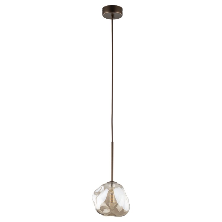 LAVA BROWN Lampa wisząca 1XG9 11025 TK Lighting Brąz Koniak