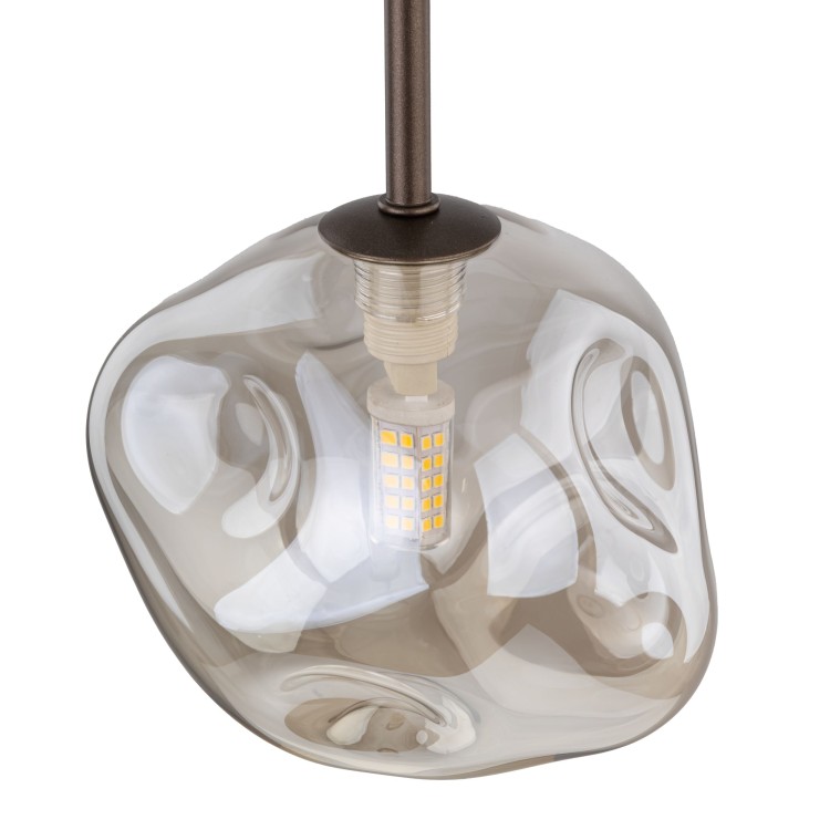 LAVA BROWN Lampa wisząca 1XG9 11025 TK Lighting Brąz Koniak