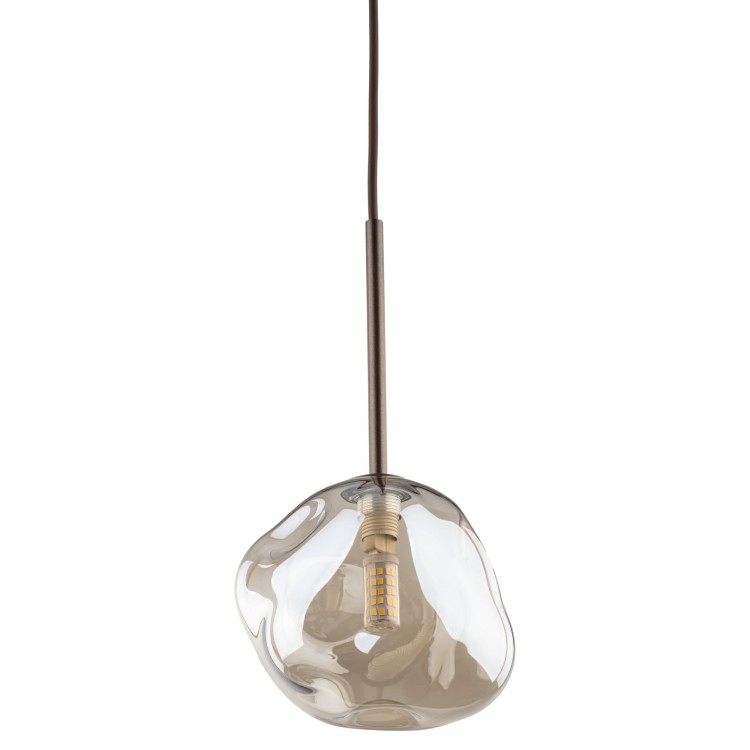 LAVA BROWN Lampa wisząca 1XG9 11025 TK Lighting Brąz Koniak