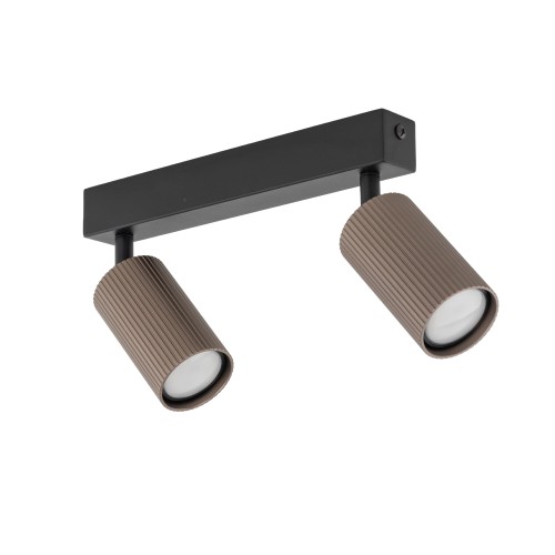 TUNE BROWN 2XGU10 16147 TK Lighting Czarny Brązowy