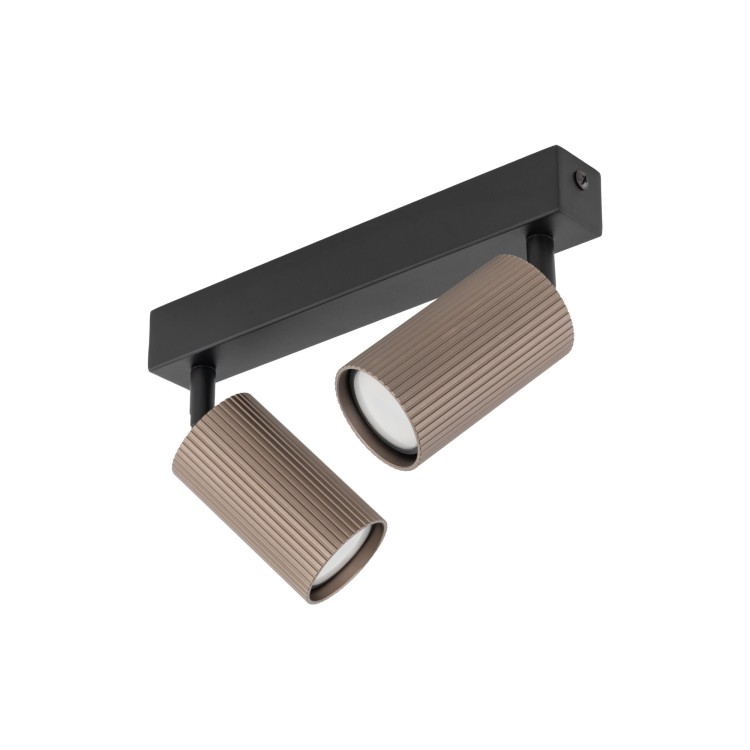TUNE BROWN 2XGU10 16147 TK Lighting Czarny Brązowy