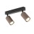 TUNE BROWN 2XGU10 16147 TK Lighting Czarny Brązowy