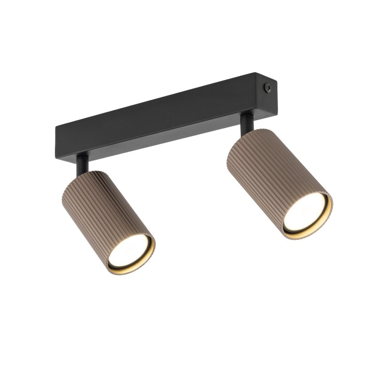 TUNE BROWN 2XGU10 16147 TK Lighting Czarny Brązowy