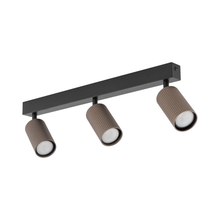TUNE BROWN 3XGU10 16148 TK Lighting Czarny Brązowy