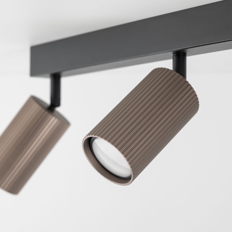 TUNE BROWN 3XGU10 16148 TK Lighting Czarny Brązowy