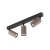 TUNE BROWN 3XGU10 16148 TK Lighting Czarny Brązowy