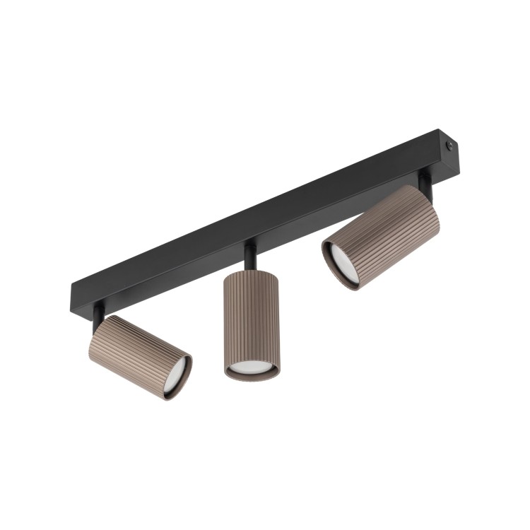 TUNE BROWN 3XGU10 16148 TK Lighting Czarny Brązowy