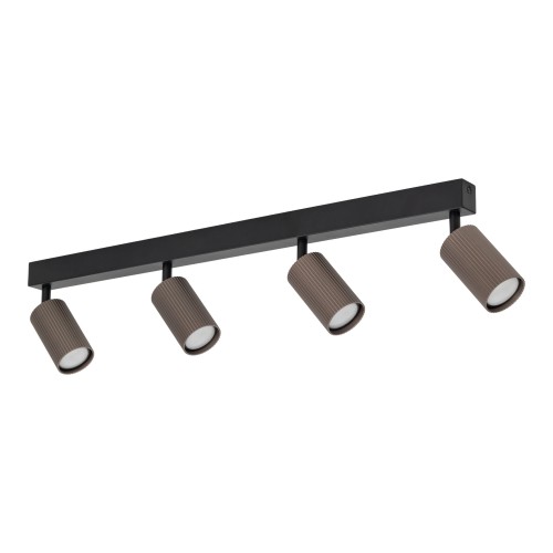 TUNE BROWN 4XGU10 16149 TK Lighting Czarny Brązowy
