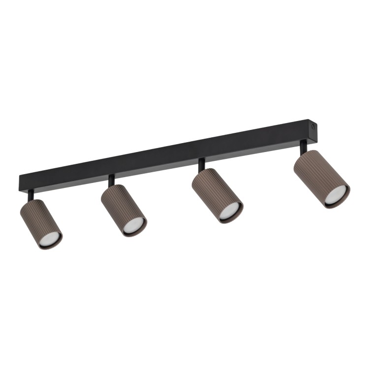 TUNE BROWN 4XGU10 16149 TK Lighting Czarny Brązowy
