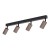TUNE BROWN 4XGU10 16149 TK Lighting Czarny Brązowy
