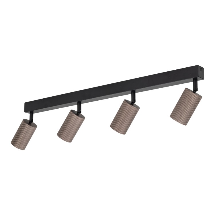 TUNE BROWN 4XGU10 16149 TK Lighting Czarny Brązowy