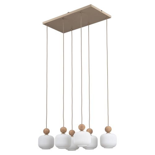 BALLO Lampa wisząca 6XE14 11052 TK Lighting Sabia Biały