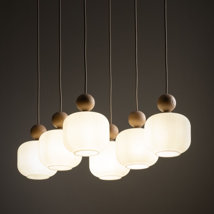 BALLO Lampa wisząca 6XE14 11052 TK Lighting Sabia Biały