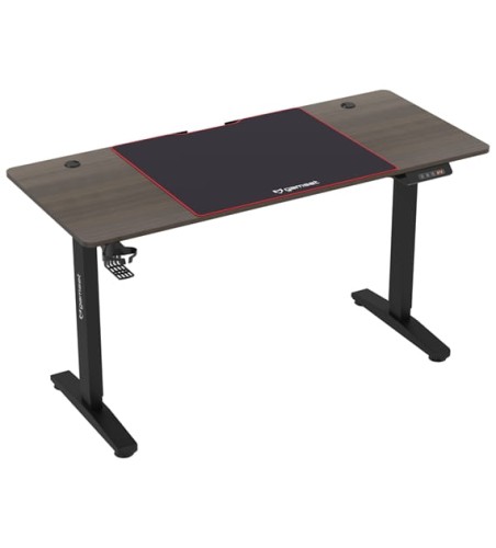 Biurko pneumatyczne gamingowe CONTROL 1.4 EKGS8109 GAMSET z regulacją wysokości dla dziecka i dorosłego do grania pracy siedzącej i stojącej szkoły lekcji ergonomia ergonomiczne stół gamingowy