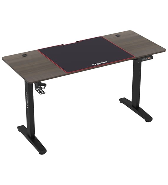 Biurko pneumatyczne gamingowe CONTROL 1.4 EKGS8109 GAMSET z regulacją wysokości dla dziecka i dorosłego do grania pracy siedzącej i stojącej szkoły lekcji ergonomia ergonomiczne stół gamingowy