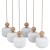 BALLO Lampa wisząca 6XE14 11052 TK Lighting Sabia Biały