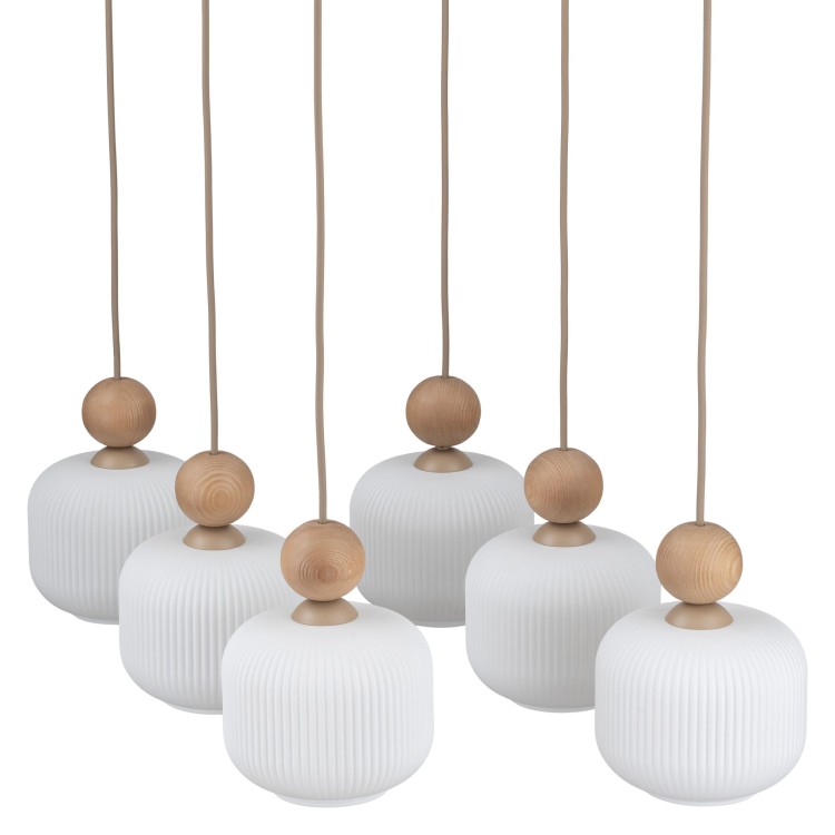 BALLO Lampa wisząca 6XE14 11052 TK Lighting Sabia Biały