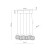 BALLO Lampa wisząca 6XE14 11052 TK Lighting Sabia Biały