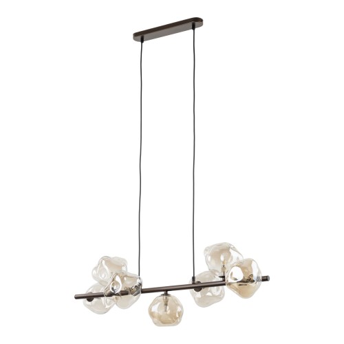 LAVA BROWN Lampa wisząca 7XG9 11033 TK Lighting Brąz Brązowy