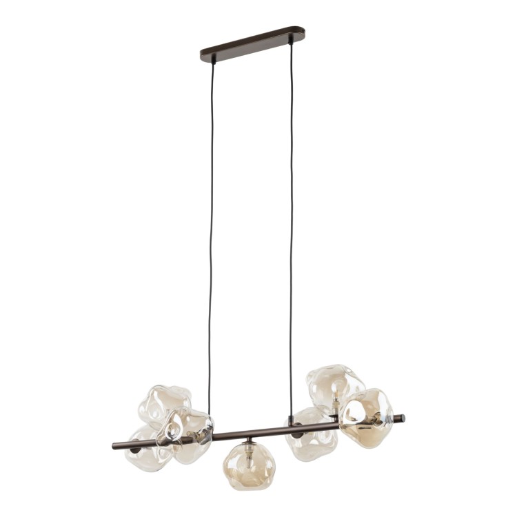 LAVA BROWN Lampa wisząca 7XG9 11033 TK Lighting Brąz Brązowy