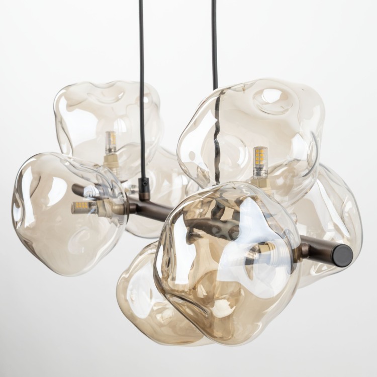 LAVA BROWN Lampa wisząca 7XG9 11033 TK Lighting Brąz Brązowy