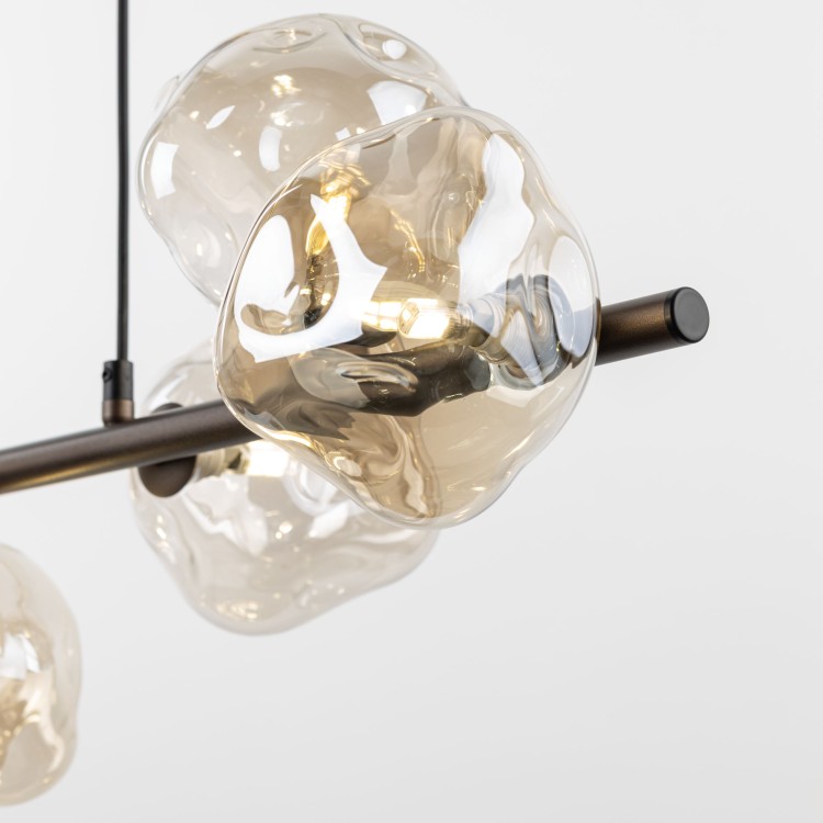 LAVA BROWN Lampa wisząca 7XG9 11033 TK Lighting Brąz Brązowy