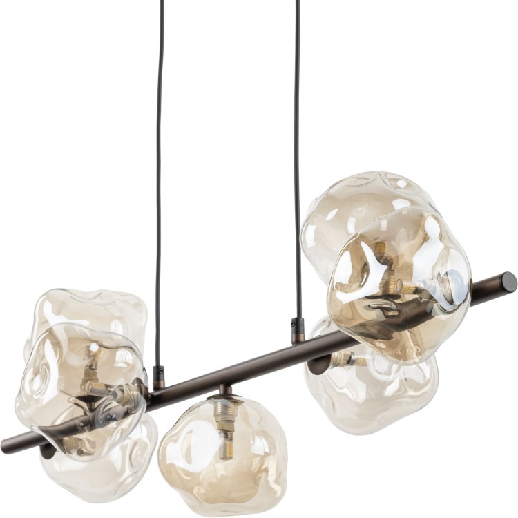 LAVA BROWN Lampa wisząca 7XG9 11033 TK Lighting Brąz Brązowy