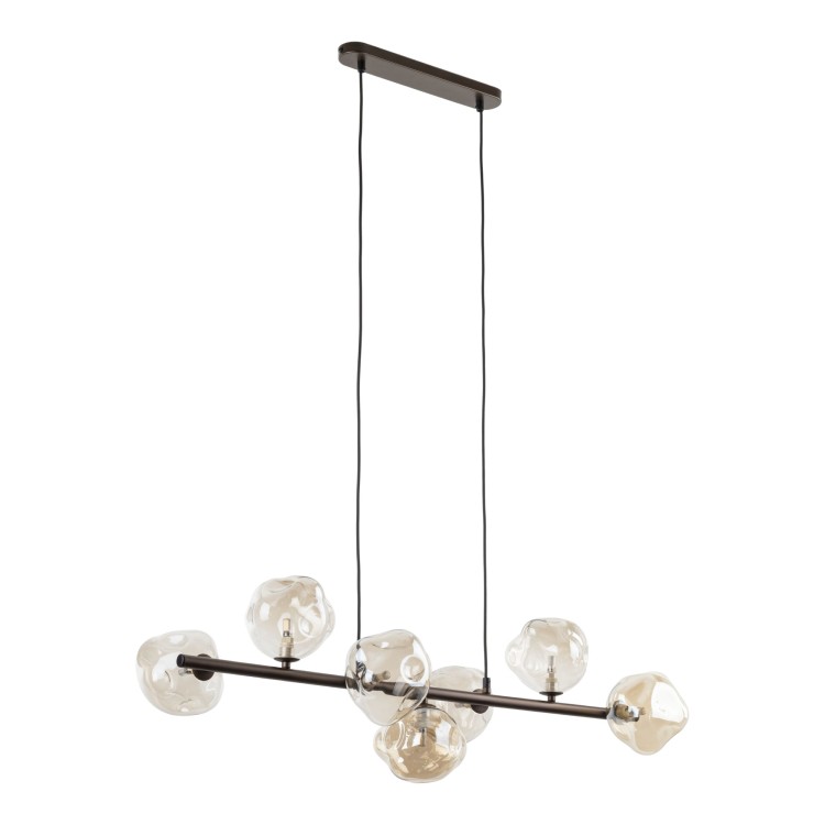LAVA BROWN Lampa wisząca 7XG9 11033 TK Lighting Brąz Brązowy