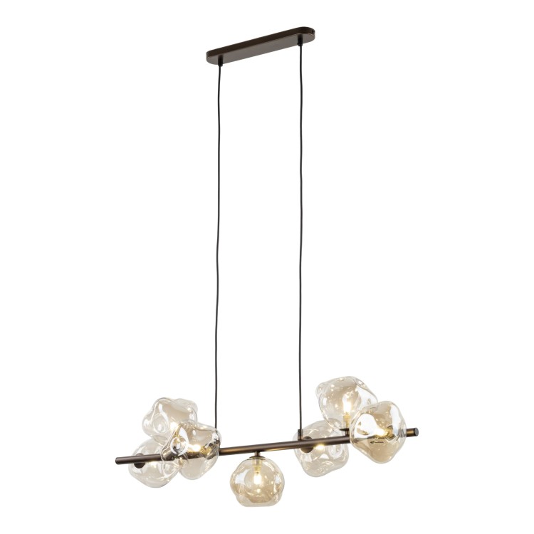 LAVA BROWN Lampa wisząca 7XG9 11033 TK Lighting Brąz Brązowy