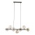 LAVA BROWN Lampa wisząca 7XG9 11033 TK Lighting Brąz Brązowy
