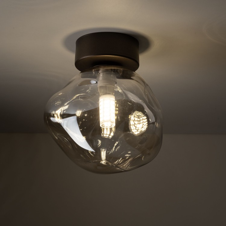 LAVA BROWN Lampa sufitowa 1XG9 11034 TK Lighting Brąz Koniak