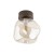 LAVA BROWN Lampa sufitowa 1XG9 11034 TK Lighting Brąz Koniak