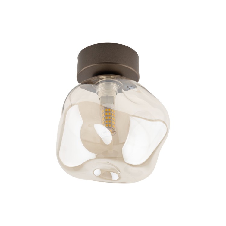 LAVA BROWN Lampa sufitowa 1XG9 11034 TK Lighting Brąz Koniak