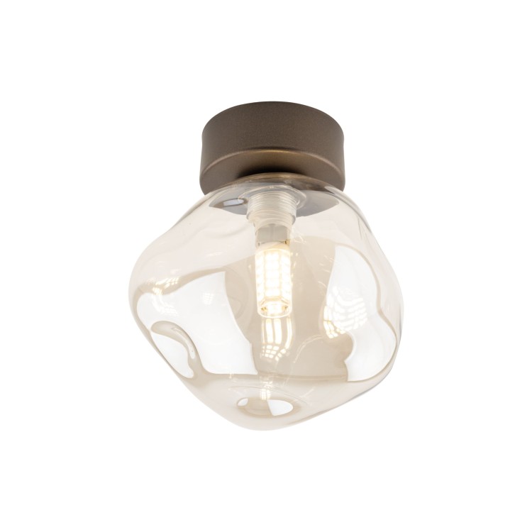 LAVA BROWN Lampa sufitowa 1XG9 11034 TK Lighting Brąz Koniak