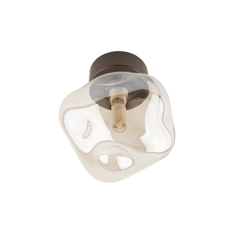 LAVA BROWN Lampa sufitowa 1XG9 11034 TK Lighting Brąz Koniak