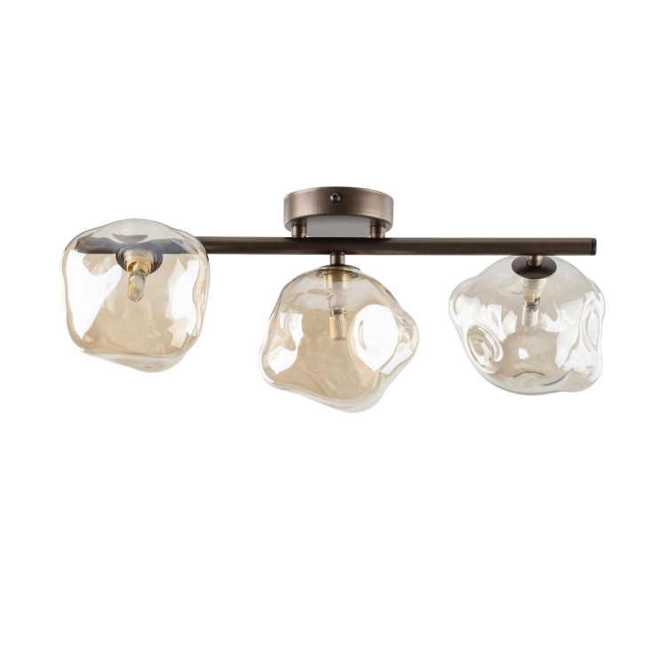 LAVA BROWN Lampa sufitowa 3XG9 11035 TK Lighting Brąz Koniak