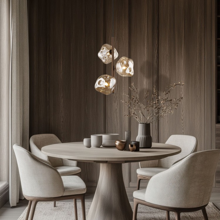 LAVA BROWN Lampa wisząca 3XG9 11036 TK Lighting Brąz Koniak