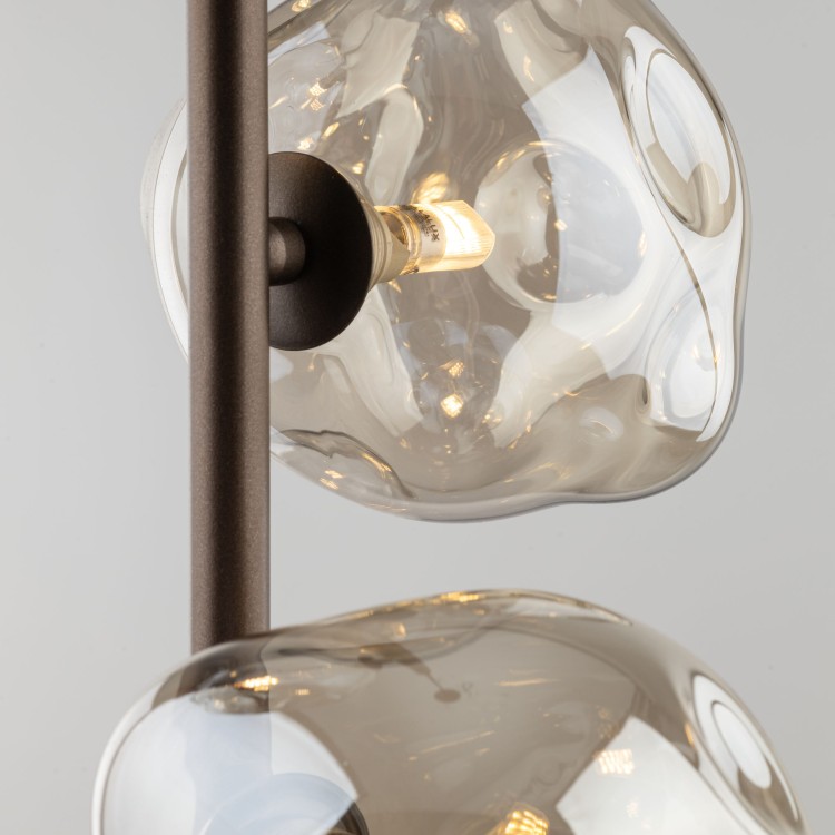 LAVA BROWN Lampa wisząca 3XG9 11036 TK Lighting Brąz Koniak