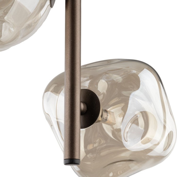 LAVA BROWN Lampa wisząca 3XG9 11036 TK Lighting Brąz Koniak