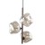 LAVA BROWN Lampa wisząca 3XG9 11036 TK Lighting Brąz Koniak